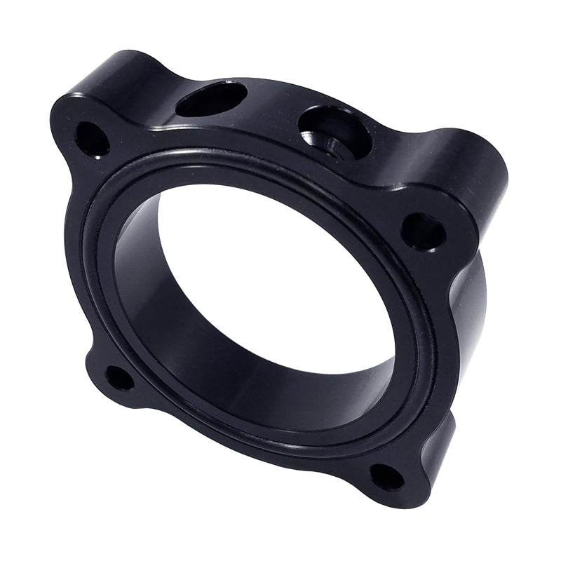 Torque Solution Throttle Body Spacer 2015 Ford Mustang Ecoboost - Black Throttle Body Spacers Torque Solution