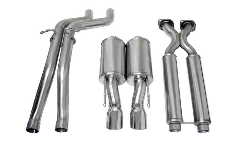Corsa 2006-2010 Jeep Grand Cherokee 6.1L V8 Polished Sport Cat-Back Exhaust Catback CORSA Performance