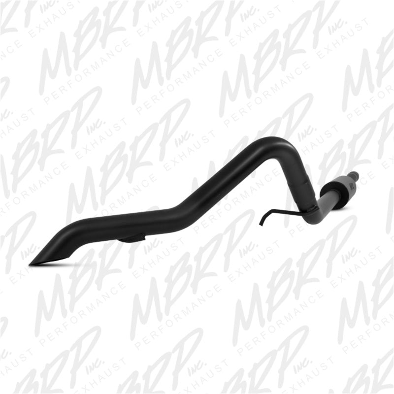 MBRP 12 Jeep Wrangler/Rubicon 3.6L V6 Cat Back Single Rear Exit Off-Road Black Exhaust Catback MBRP