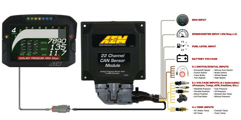 AEM 22 Channel CAN Expander Module Data Acquisition AEM