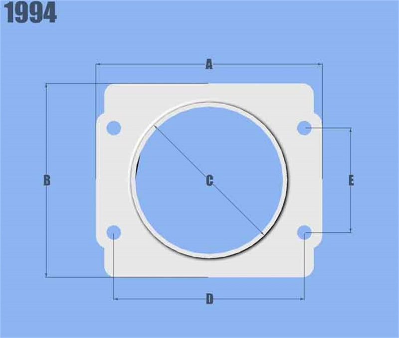 Vibrant MAF Sensor Adapter Plate for Subaru applications use w/ 3in Inlet I.D. filters only Flanges Vibrant