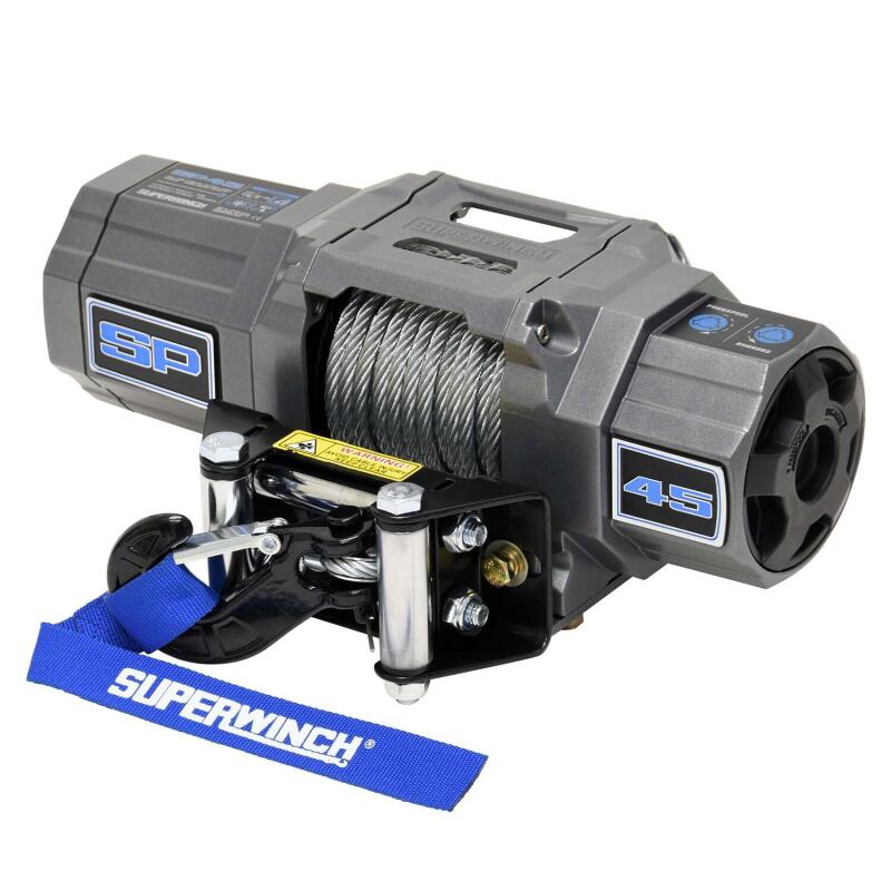 Superwinch 4500 LBS 12V DC 15/64in x 40ft Steel Rope Roller Fairlead SP 45 Winch Winches Superwinch