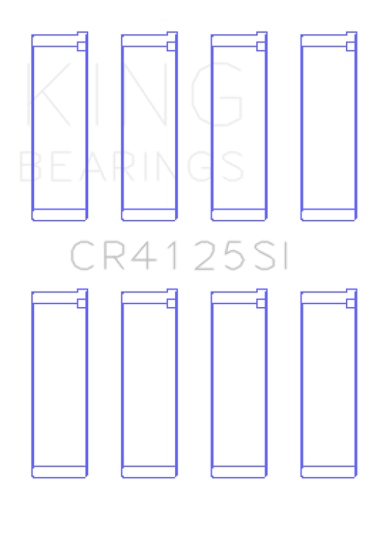 King Subaru EJ15/EJ16/EJ18/EJ20/EJ22/EJ25 (Size 0.5mm) Silicone Bi-Metal Alum Rod Bearing Set Bearings King Engine Bearings