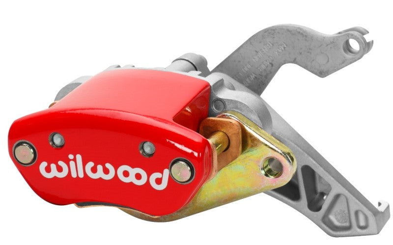 Wilwood Caliper-MC4 Mechanical-R/H - Red w/ Logo 1.19in Piston .81in Disc Brake Calipers - Perf Wilwood