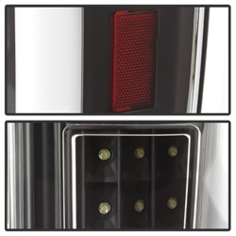 xTune 17-18 Ford F-250 Super Duty (Excl LED Models) LED Tail Lights - Black (ALT-ON-FS17-LBLED-BK) Tail Lights SPYDER
