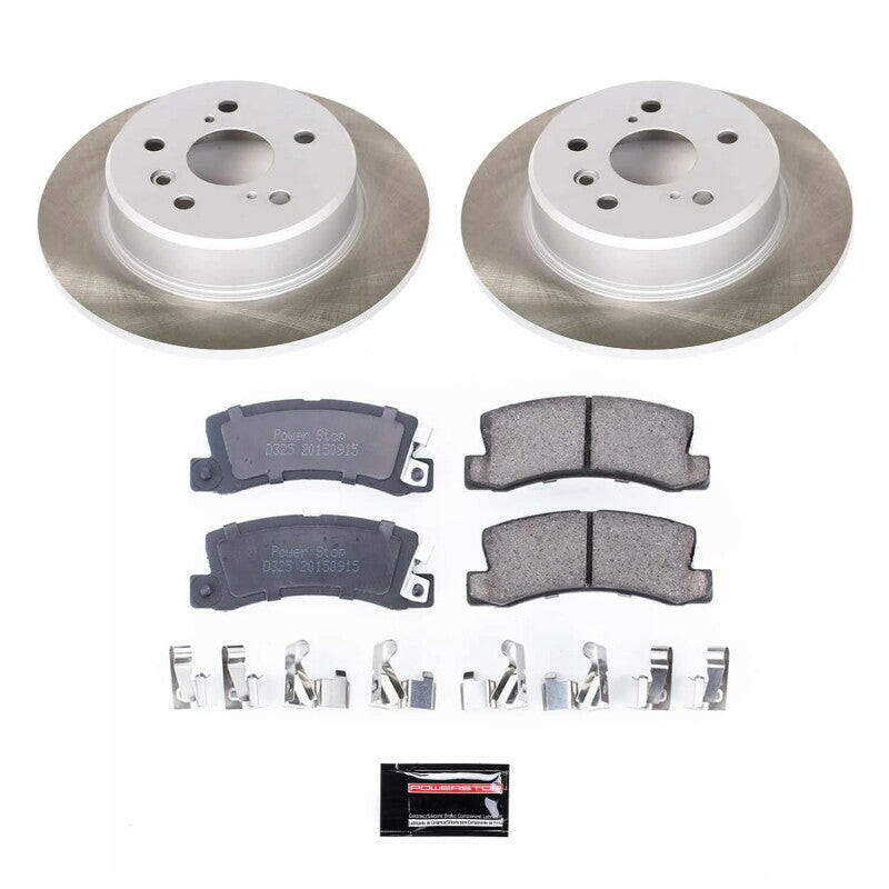 Power Stop 99-03 Lexus RX300 Rear Semi-Coated Rotor Kit Brake Kits - Performance Blank PowerStop