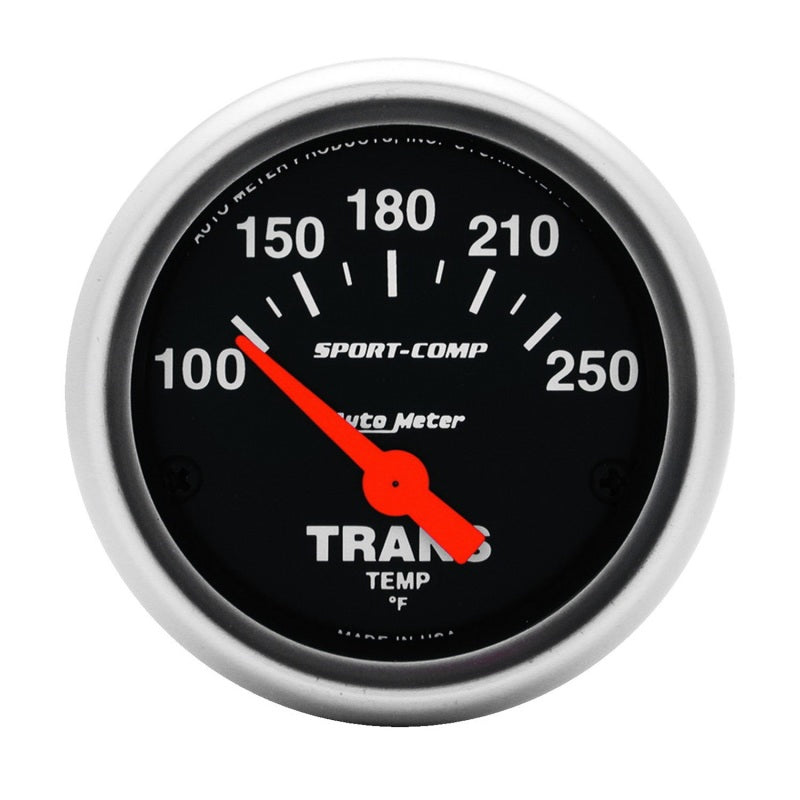 Autometer Sport Comp 100-250 F Trans Temp Gauge Gauges AutoMeter