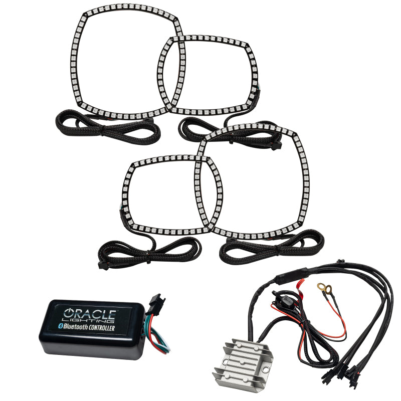 Oracle 11-14 Dodge Charger Dynamic Headlight Halo Kit - ColorSHIFT - Dynamic Headlights ORACLE Lighting