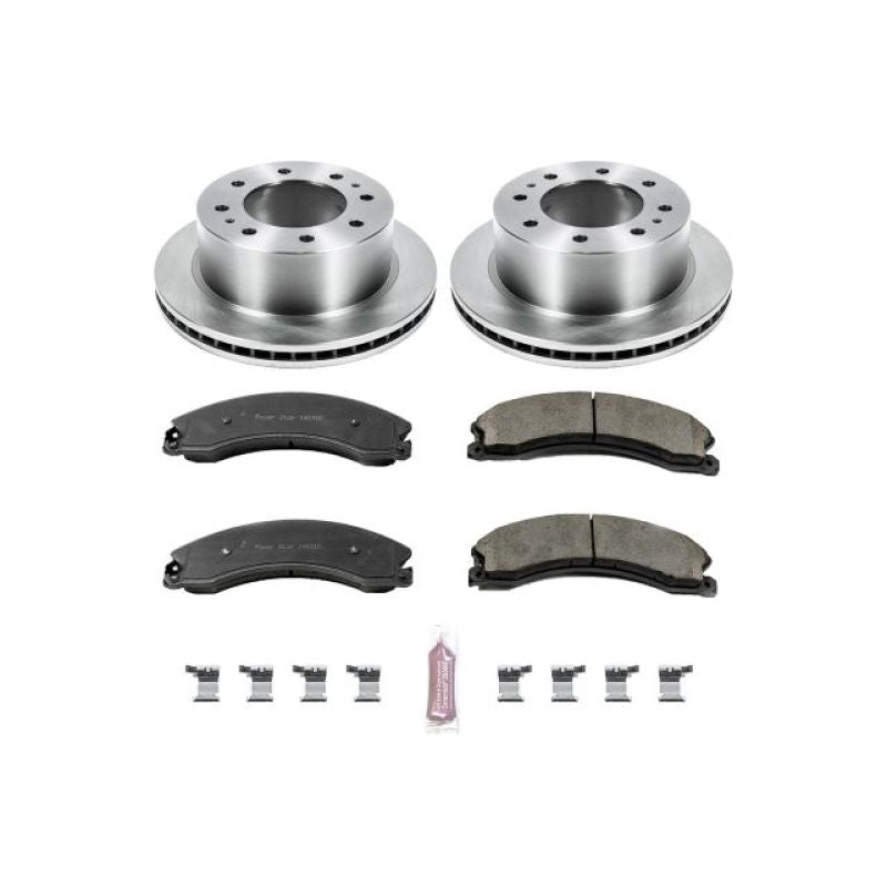 Power Stop 15-19 GMC Sierra 2500 HD Rear Autospecialty Brake Kit Brake Rotors - OE PowerStop