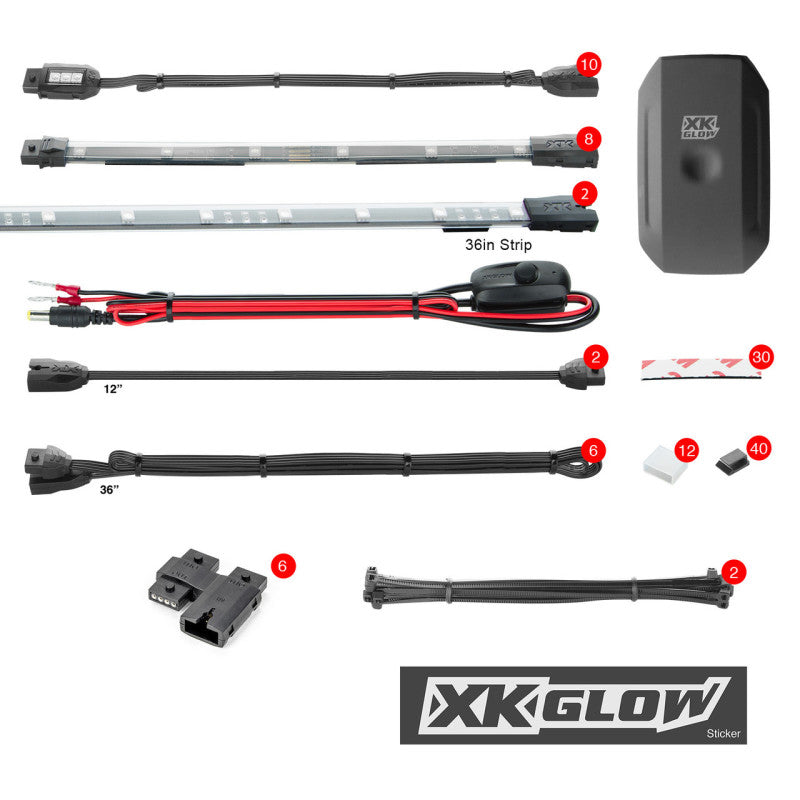 XK Glow LED Snowmobile Accent Light Kits XKchrome Smartphone App (Advanced) Light Accessories and Wiring XKGLOW