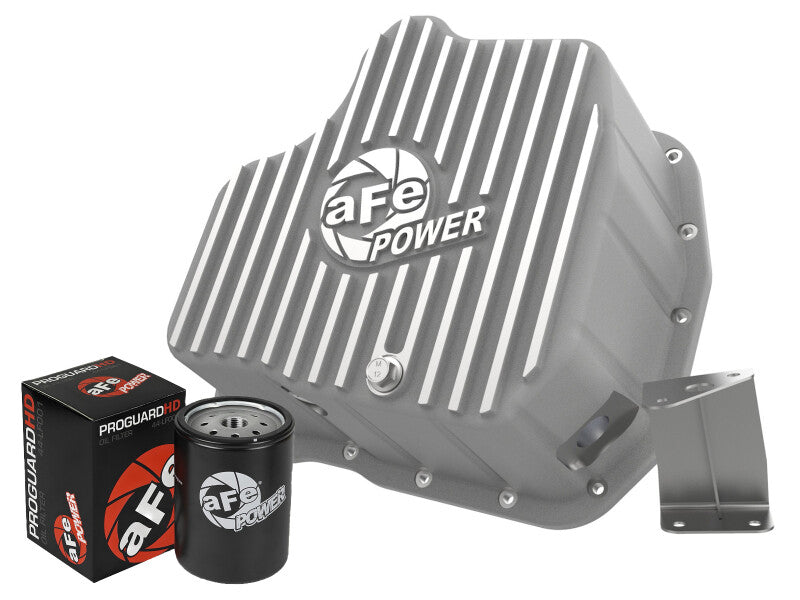 aFe POWER Engine Oil Pan GM Diesel Trucks 01-10 V8-6.6L (td) LB7/LLY/LBZ/LMM Diff Covers aFe
