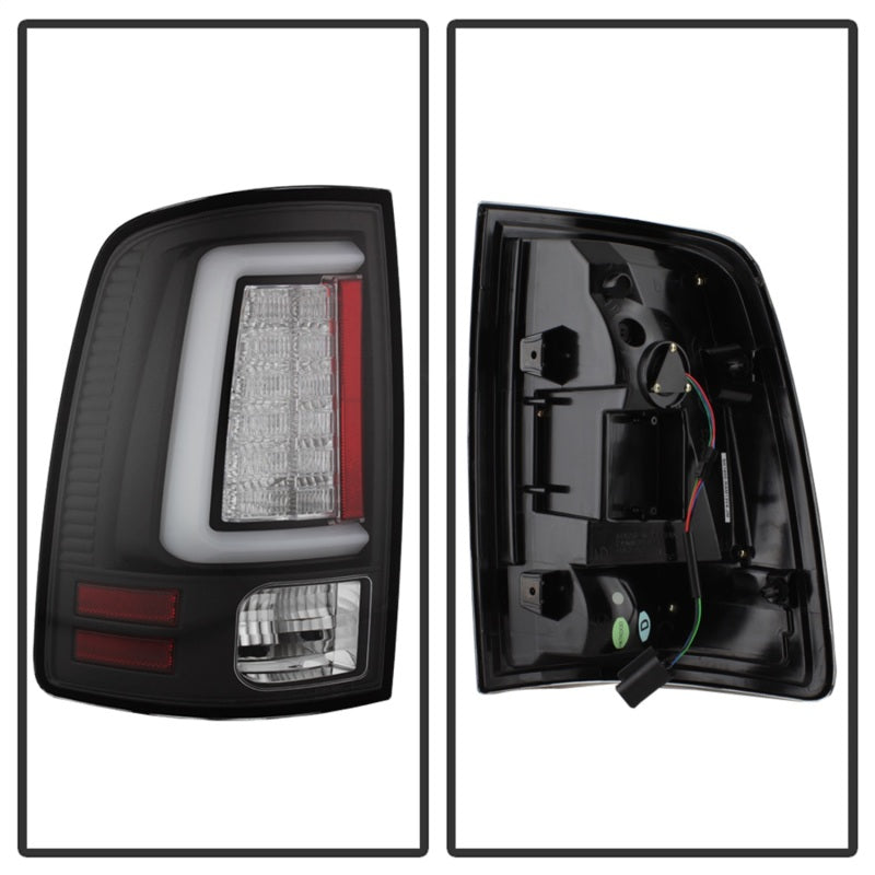 Spyder Dodge Ram 2013-2014 Light Bar LED Tail Lights - Black ALT-YD-DRAM13V2-LED-BK Tail Lights SPYDER