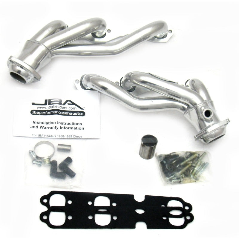 JBA 88-95 GM Truck 4.3L V6 w/o A.I.R. Injection 1-1/2in Primary Silver Ctd Cat4Ward Header Headers & Manifolds JBA