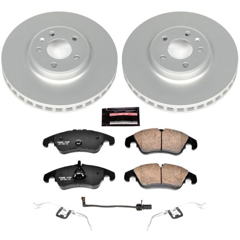 Power Stop 09-11 Audi A4 Front Z23 Evolution Sport Coated Brake Kit Brake Kits - Performance D&S PowerStop