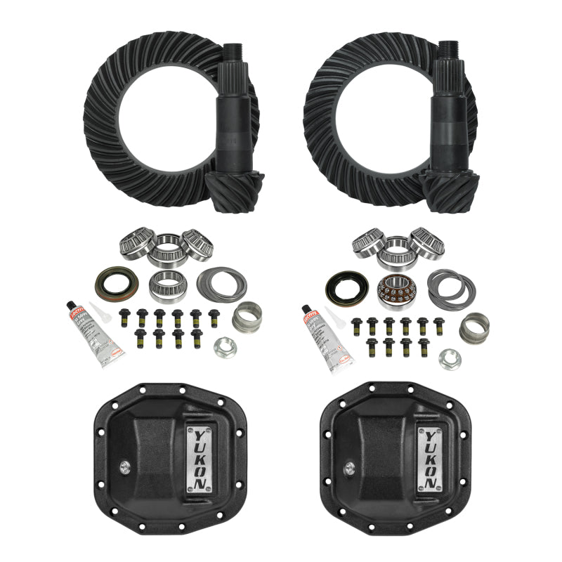 Yukon Gear High Stage 2 Jeep JL Re-Gear Kit w/Covers Dana 30/35 4.88 Ratio 24 Spline Final Drive Gears Yukon Gear & Axle