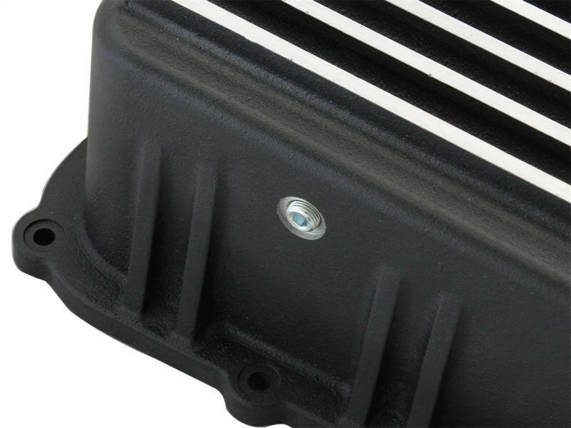 aFe Power Transmission Pan Black Machined 11-14 Ford 6R140 Trucks V8 6.7L (td) Diff Covers aFe