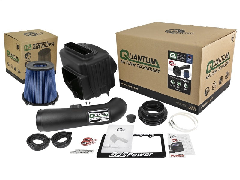 aFe Quantum Pro 5R Cold Air Intake System 17-18 GM/Chevy Duramax V6-6.6L L5P - Oiled Cold Air Intakes aFe