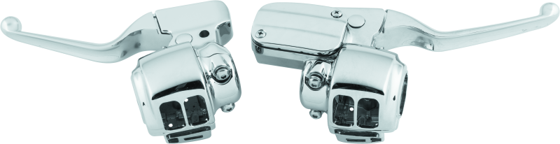 Bikers Choice 08-13 Touring Chrome Handlebar Control Kit W/O Switches FLT 11/16 Bore Handlebars Bikers Choice