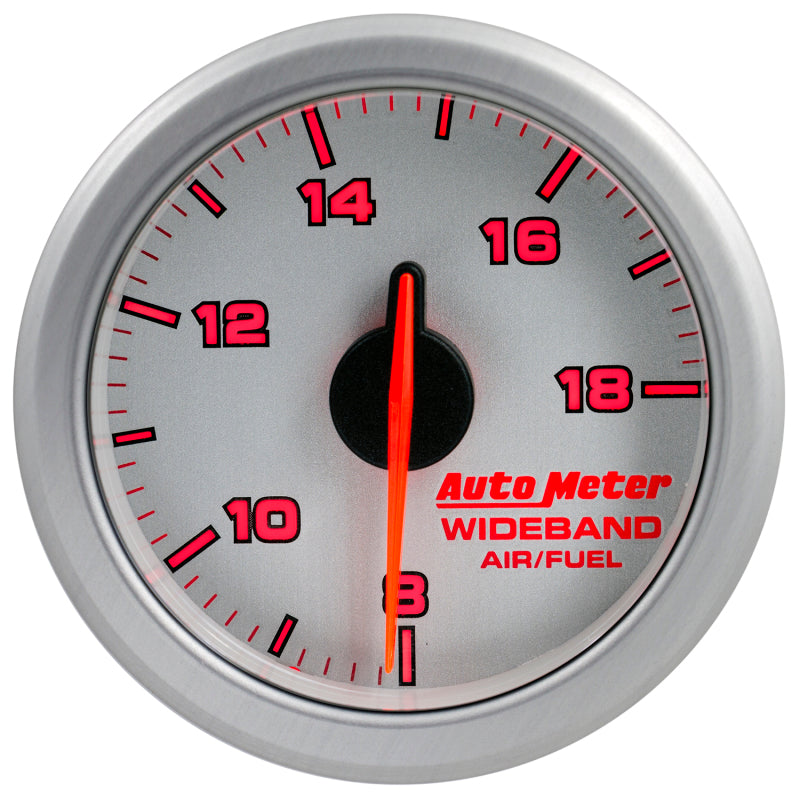 Autometer Airdrive 2-1/6in Wideband Air / Fuel Gauge 10:1-17:1 ARF Range - Silver Gauges AutoMeter