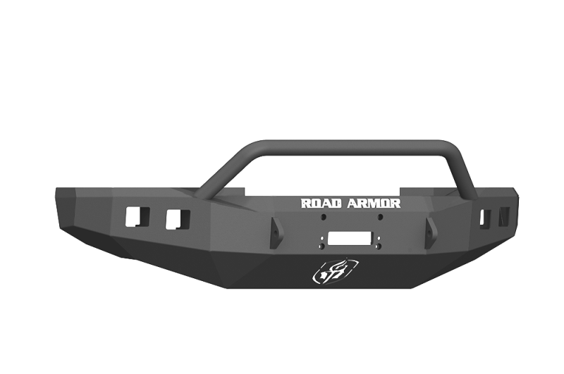Road Armor 17-20 Ford F-250 Stealth Front Winch Bumper w/Pre-Runner Guard - Tex Blk Bumpers - Steel Road Armor