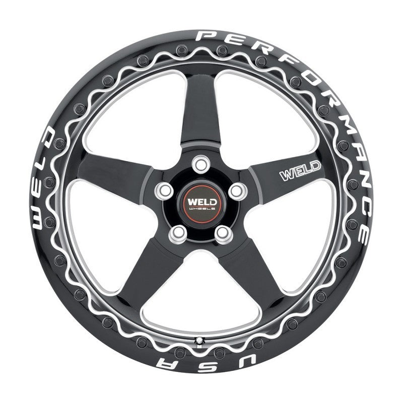 Weld S904 17x10 Ventura Beadlock 5x115 ET30 BS6.70 Gloss BLK MIL DIA 78.1 Wheels - Cast Weld