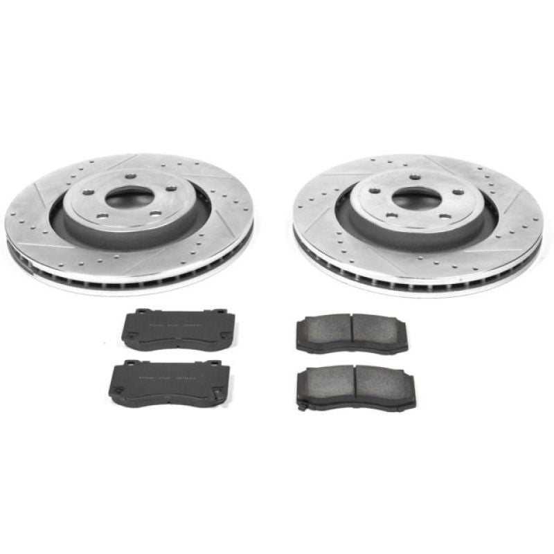 Power Stop 06-10 Jeep Grand Cherokee Front Z23 Evolution Sport Brake Kit Brake Kits - Performance D&S PowerStop