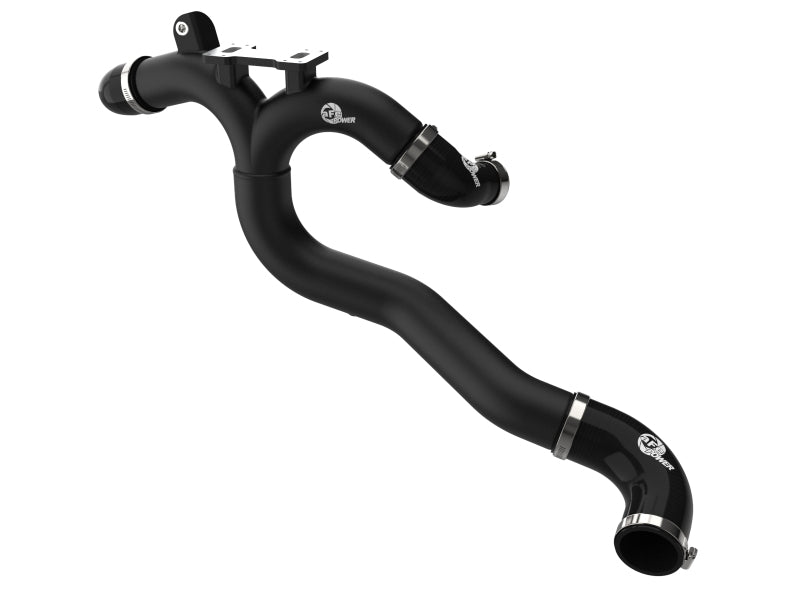 aFe 19-26 Genesis G70 V6 3.3L (tt) BladeRunner Aluminum Hot Charge Pipe - Black Air Intake Components aFe