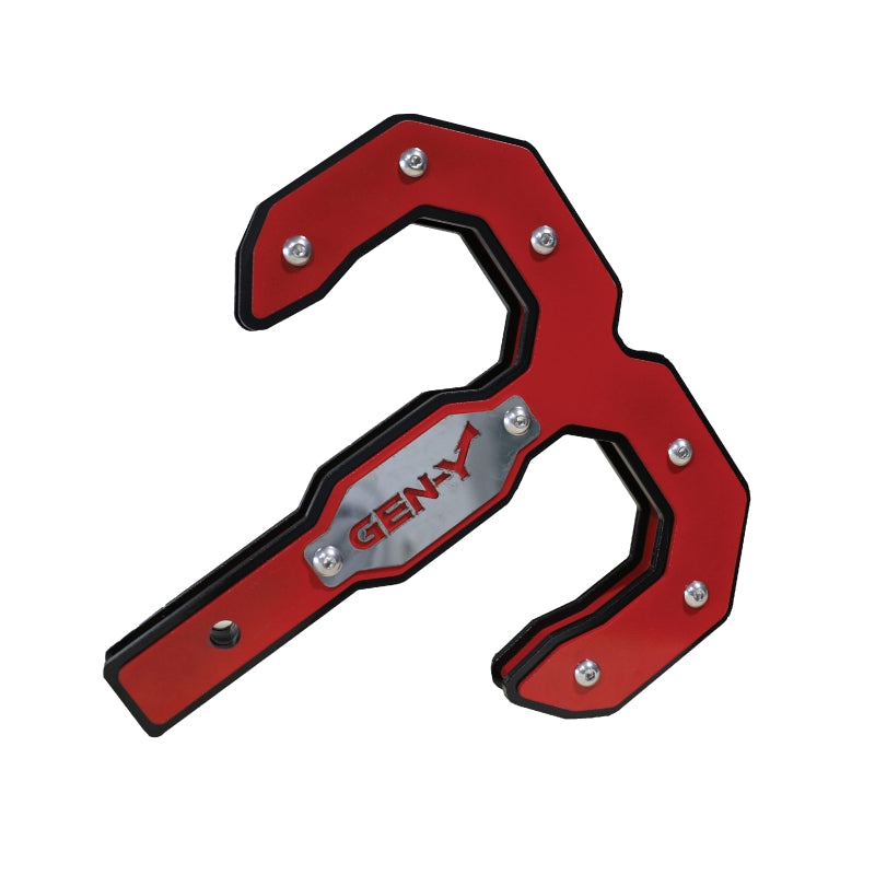 Gen-Y Hulk 2.5 32K Tow Hook 2.5in Shank - Black/Red Tow Hooks GEN-Y Hitch