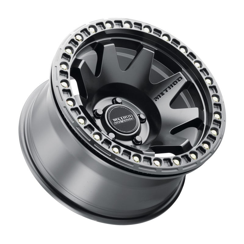 Method MR108 17x9 -44mm Offset 5x5 71.5mm CB Matte Black w/BH-H24125-38 Wheel Wheels - Cast Method Wheels