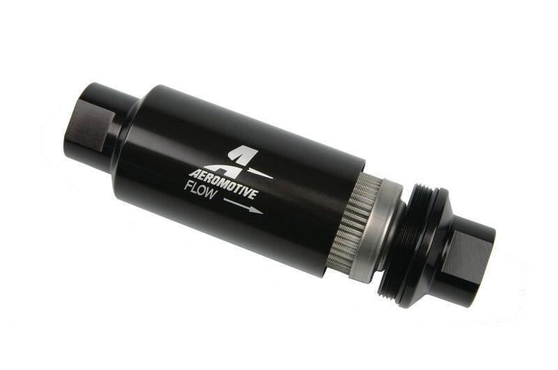 Aeromotive In-Line Filter - AN-10 - Black - 100 Micron Fuel Filters Aeromotive
