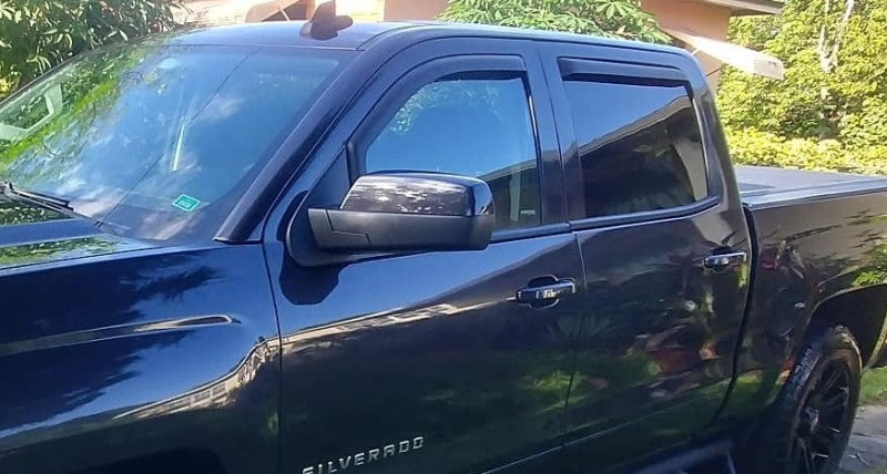 EGR 01-03 Ford F150 Super Crew In-Channel Window Visors - Set of 4 - Matte Wind Deflectors EGR