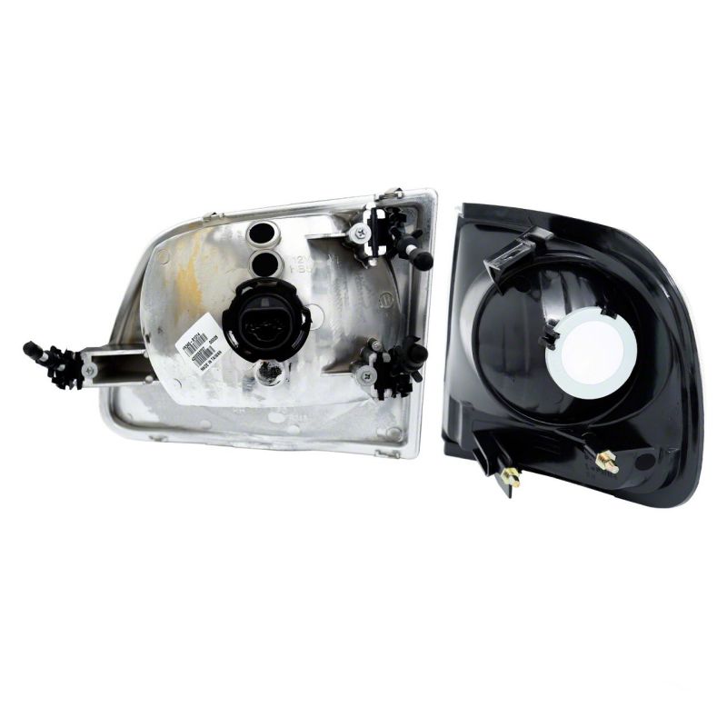 Raxiom 97-03 Ford F-150 G2 Euro Headlights w/ Parking Lights- Blk Housing (Clear Lens) Headlights Raxiom