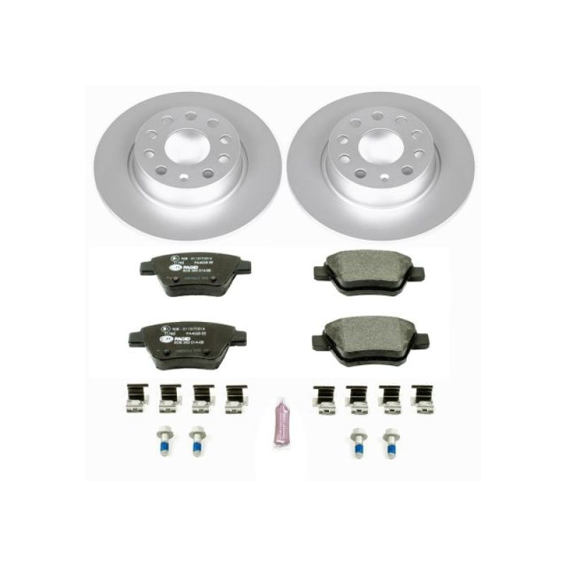 Power Stop 10-12 Audi A3 Rear Euro-Stop Brake Kit Brake Kits - OE PowerStop
