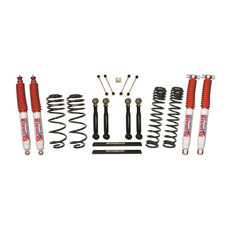 Skyjacker 03-06 Jeep TJ 4in D-Rate Long Travel Kit w/ Adj. FR/RR Lower Flex Links/Hydro 7000 Shocks Lift Kits Skyjacker