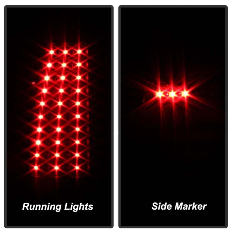 xTune Chevy Silverado 1500/2500/3500 99-02 LED Tail Lights Black ALT-ON-CS99-LED-BK Tail Lights SPYDER