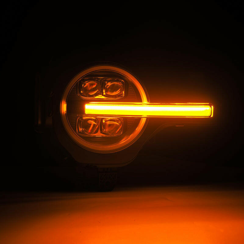 AlphaRex 21-23 Ford Bronco NOVA LED Projector Headlights Black Headlights AlphaRex