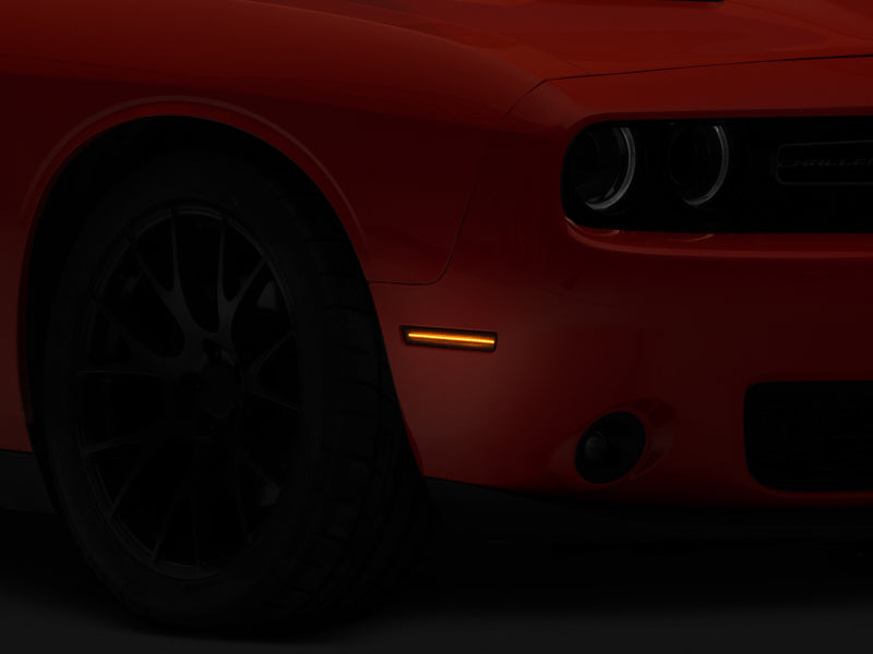 Raxiom 15-22 Challenger Excluding Widebody Axial Series LED Side Marker Lights (Smoked) Sidemarkers & Indicators Raxiom