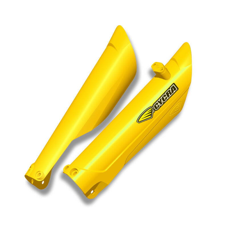 Cycra 15-23 Husqvarna FC/FE/FX/TC/TE/TX Fork Guards - OEM Yellow Plastics Cycra