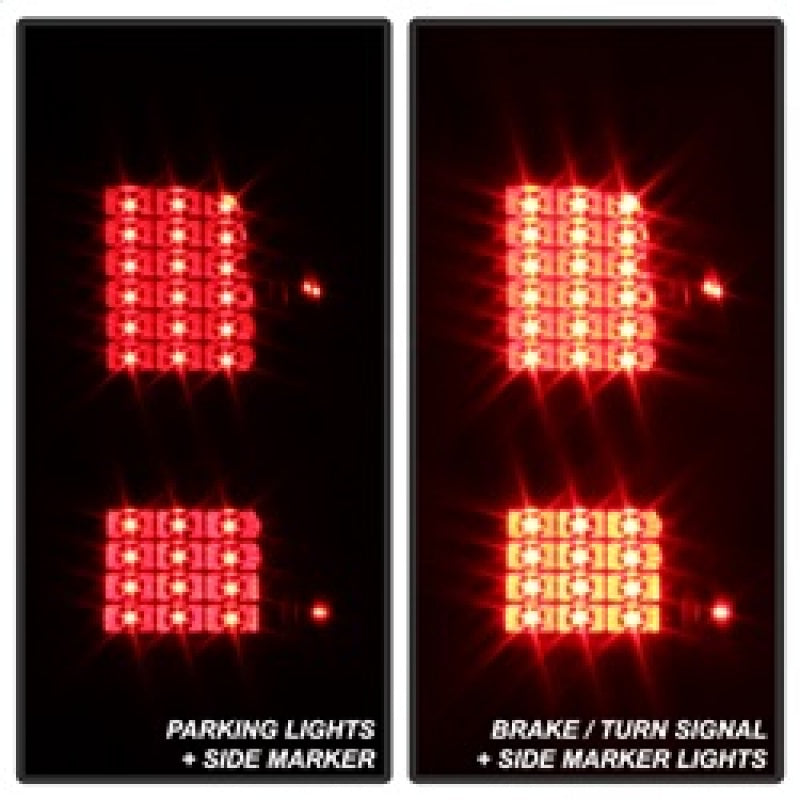 xTune Chevy 1500 14-16 / Silverado 2500HD/3500HD LED Tail Lights - Black ALT-JH-CS14-LED-BK Tail Lights SPYDER