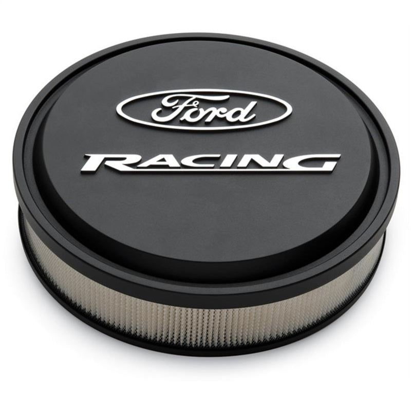Ford Racing Black Slant Edge Air Cleaner Assembly Air Filters - Universal Fit Ford Racing