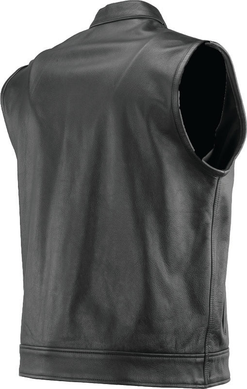 Kuryakyn Leather By River Road Vandal Club Vest Black - Small Vests Kuryakyn