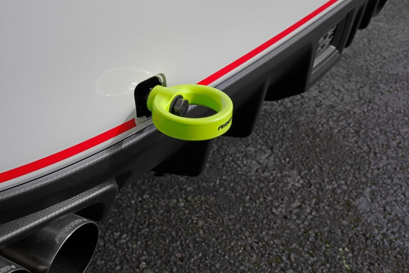 PERRIN 15-21 Subaru WRX/STI Tow Hook Kit (Rear) - Neon Yellow Tow Hooks Perrin Performance