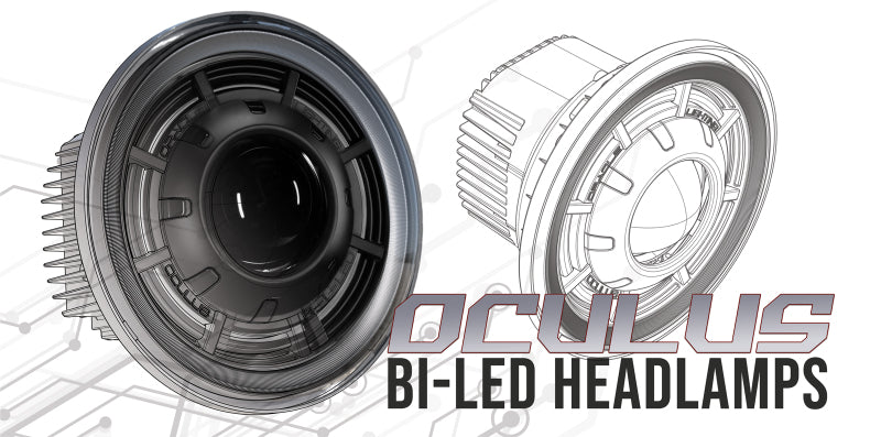 Oracle Oculus 7in Bi-LED Projector Headlights for Jeep Wrangler JK - 6000K Headlights ORACLE Lighting