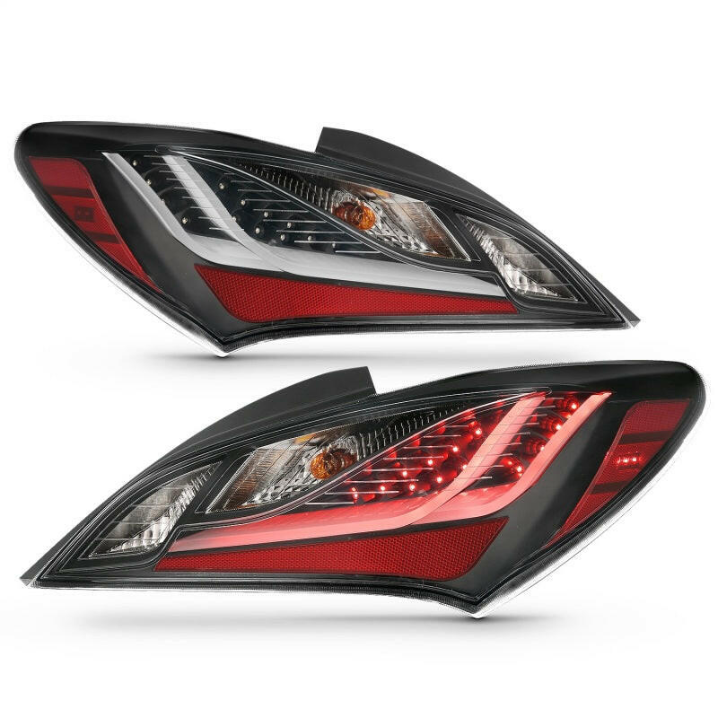ANZO 10-13 Hyundai Genesis 2DR LED Taillights Smoke Tail Lights ANZO