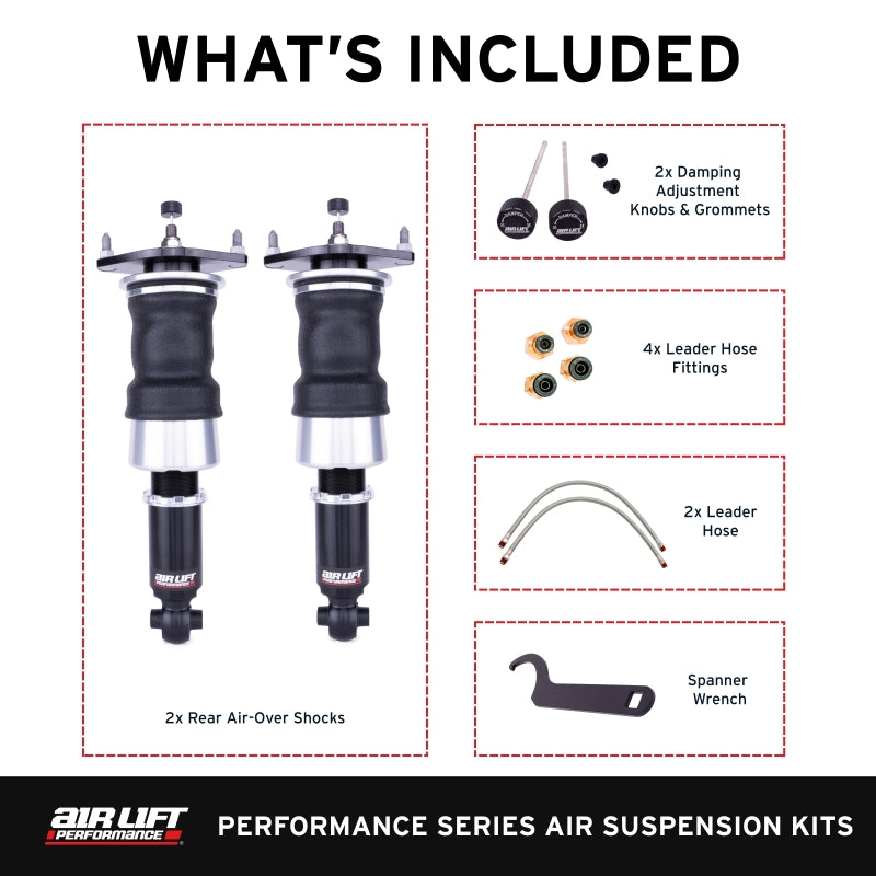 Air Lift Performance 12-25 Subaru BRZ / 12-20 Toyota GT86 Rear Air Suspension Kit Air Suspension Kits Air Lift