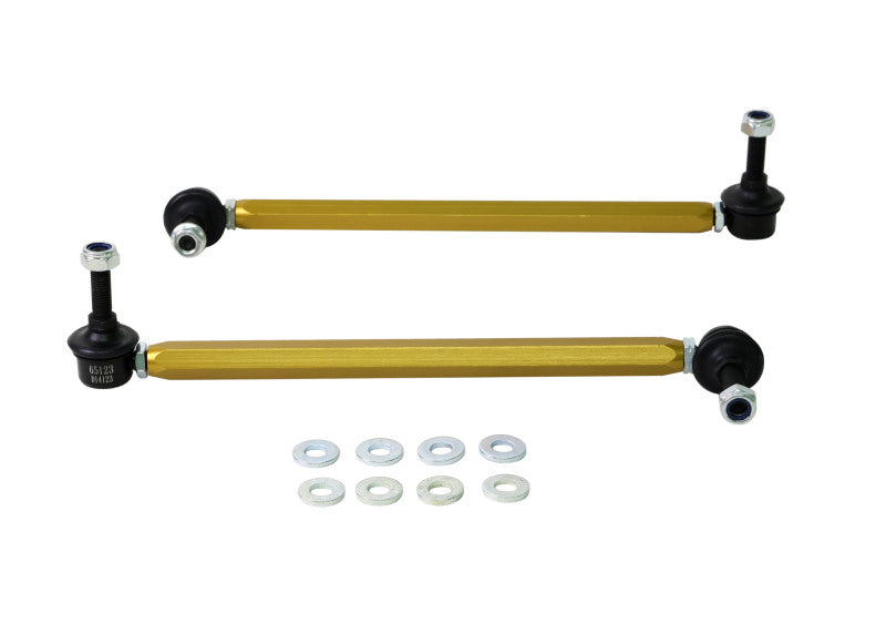 Whiteline 06/05+ Ford Focus LS / 05/09+ Mazda 3 BK Front Swaybar Link Kit H/Duty Adj Steel Ball Sway Bar Endlinks Whiteline