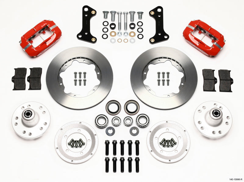 Wilwood Forged Dynalite Front Kit 11.00in Red 67-69 Camaro 64-72 Nova Chevelle Big Brake Kits Wilwood