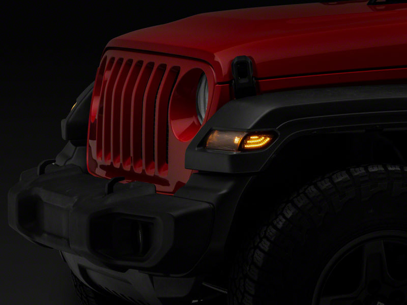 Raxiom 18-23 Jeep Wrangler JL Axial Series LED Side Marker Lights- Smoked Sidemarkers & Indicators Raxiom