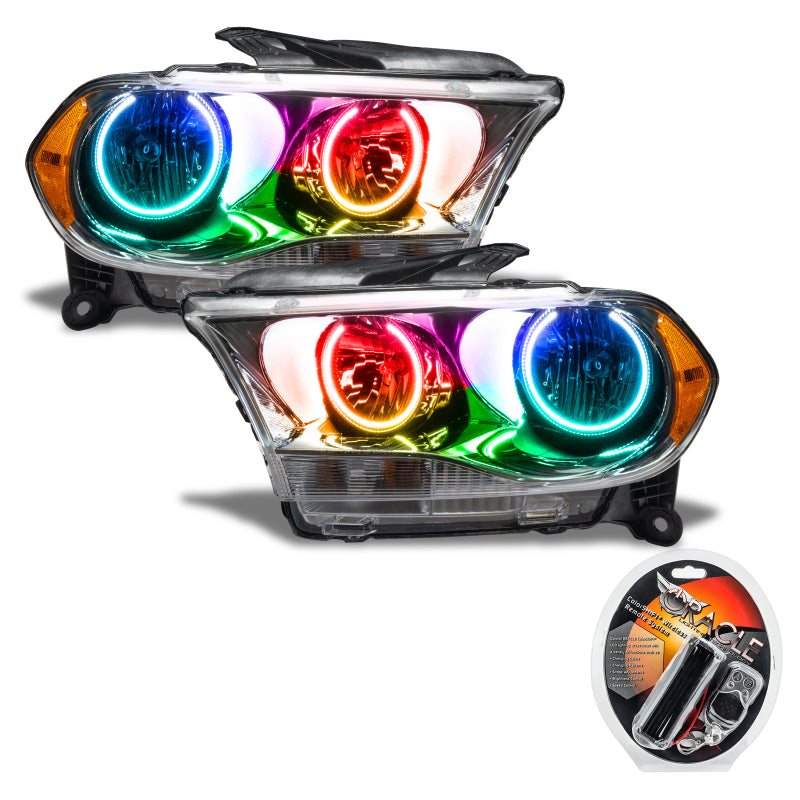 Oracle 11-13 Dodge Durango SMD HL Halogen - Chrome - ColorSHIFT Headlights ORACLE Lighting