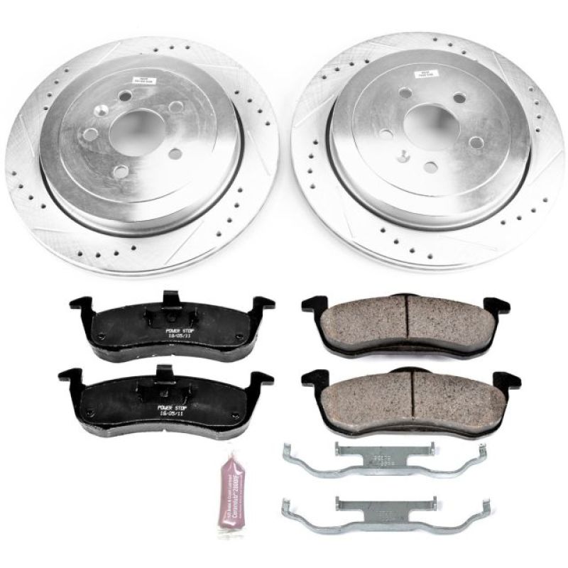 Power Stop 13-18 Lincoln MKT Rear Z23 Evolution Sport Brake Kit Brake Kits - Performance D&S PowerStop
